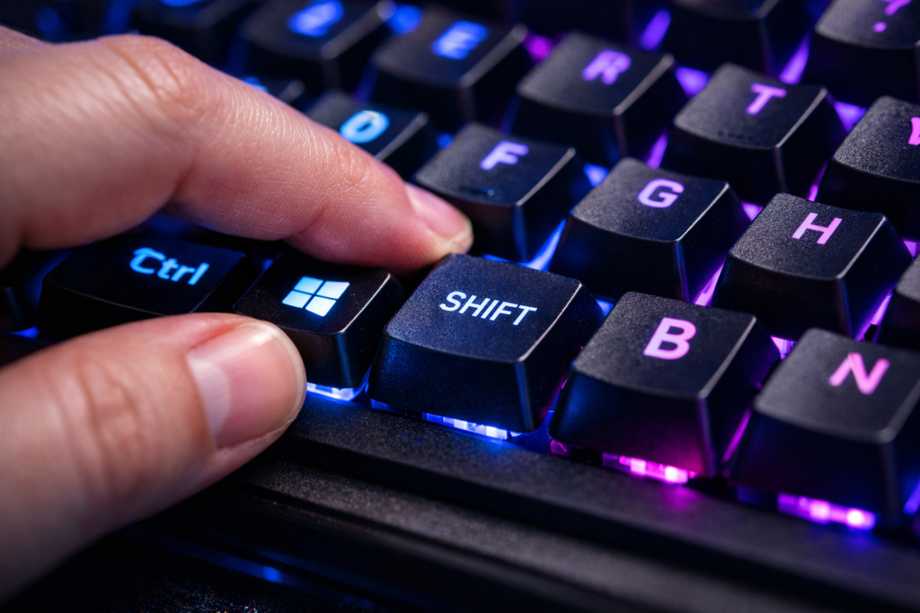 Press Keys Press Windows Key + Ctrl + Shift + B simultaneously.